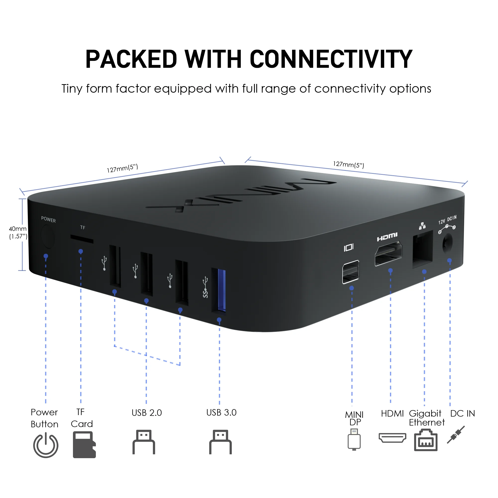 MINIX NEO Z83-MX Mini Pc Windows 10 Pro Gaming 4GB DDR3L 128GB SSD Gamer Computer Intel Atom X5-Z8350 HD Graphics Portable PC | Компьютеры