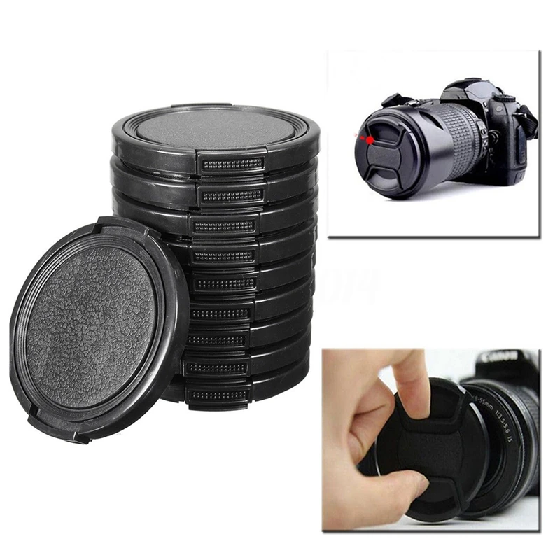 

Univeral 10pcs 49mm Center Pinch Front Lens Cap For Canon Nikon DSLR Camera