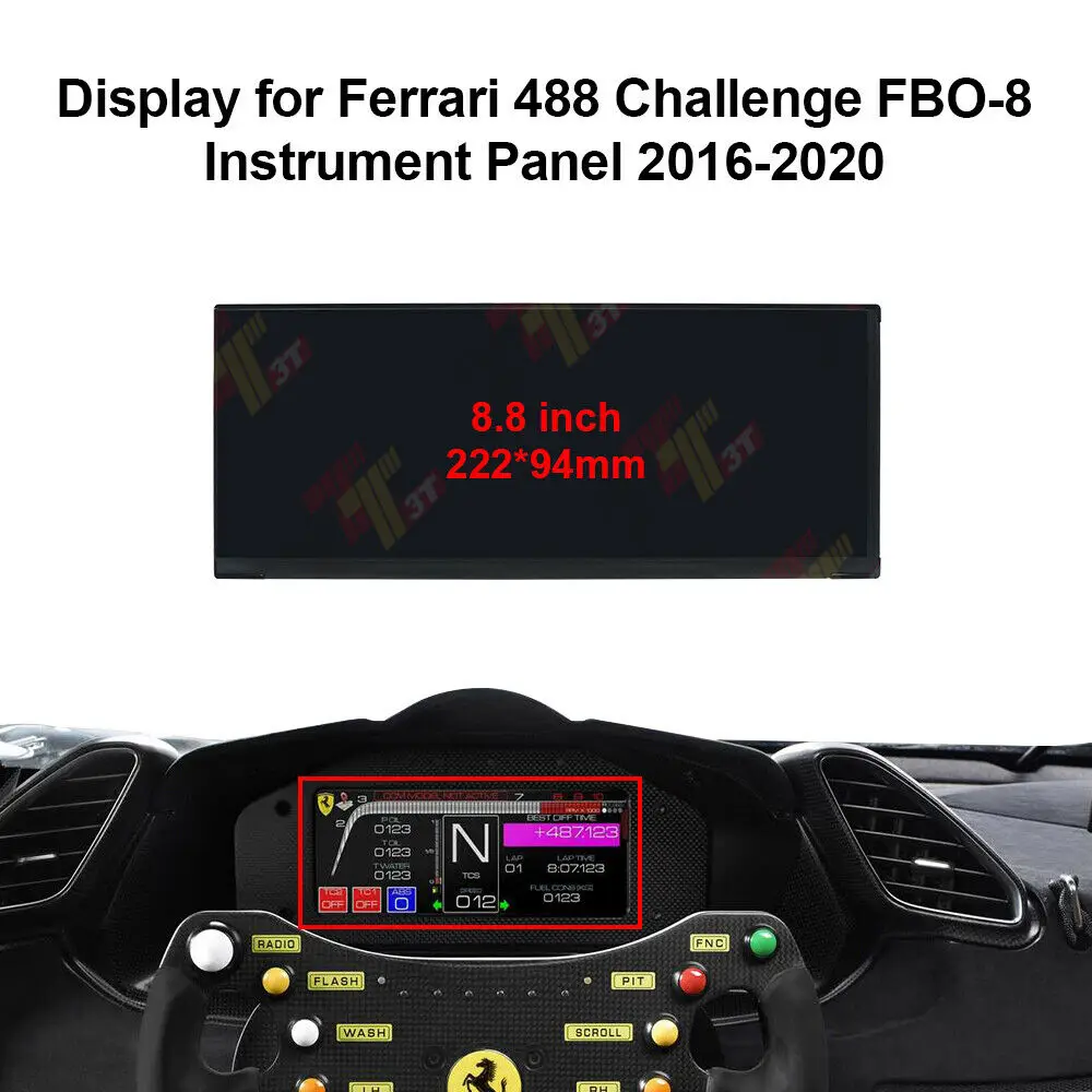 ЖК-дисплей для приборной панели Ferrari 488 Challenge FBO 8 | Автомобили и мотоциклы