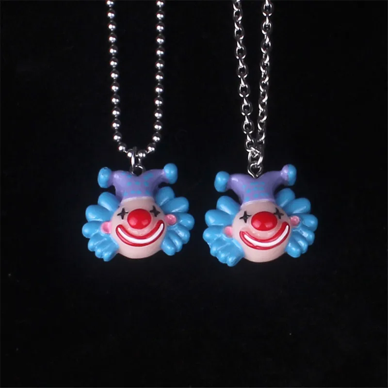 Цепочка с подвеской в виде клоуна из нержавеющей стали