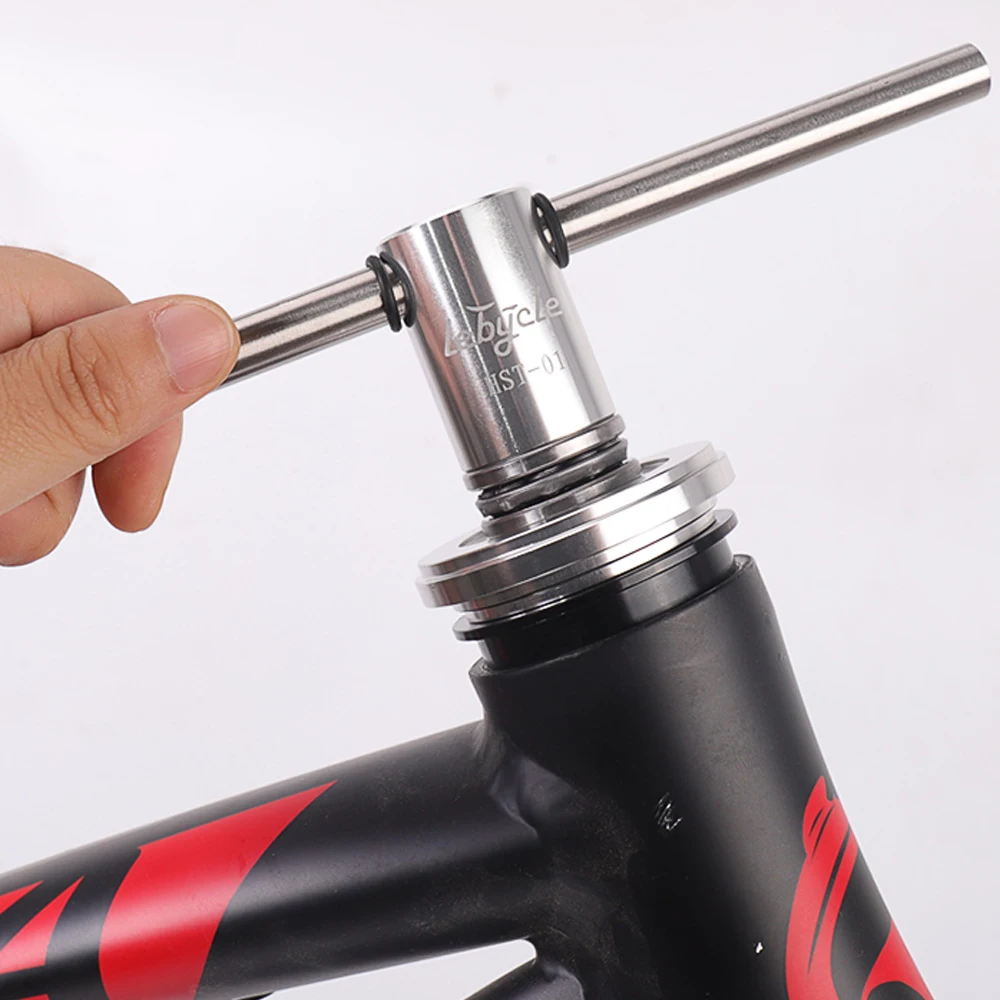 

LEBYCLE Bicycle Headset Axis/Bowl Set Press-in Tool MTB Road Bike Stainless Steel Bearing Installation Repair Kit