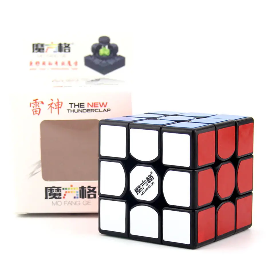 QiYi 3x3x3 Новый Thunderclap черный 3 слойный Mofangge Qiyi 5 7 см V2 Stickerless Valk 3|Головоломки| |