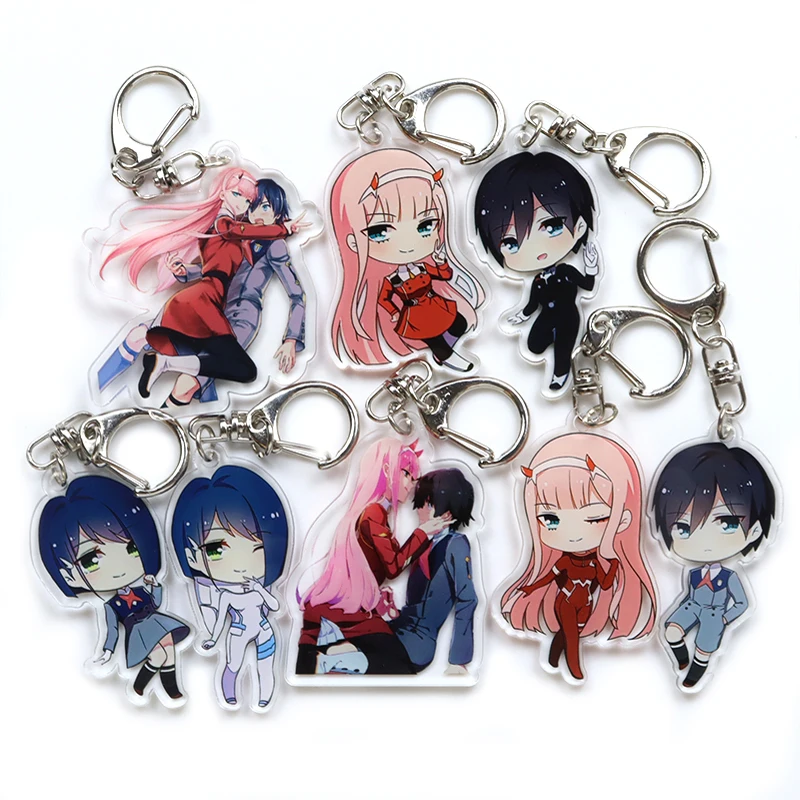 Брелок Zero Two в стиле аниме любимый Фране милые фигурки сексуальной девушки