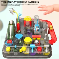 car adventure toys race train tracks toy musical light play early educational montessori racing car vehicle toy for kids 3 years