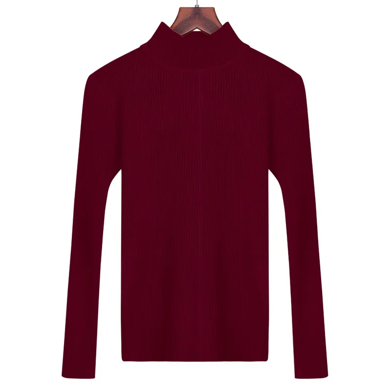 style2 wine red Новинка, вязаный женский свитер, пуловер и джемперы, яркие цвета, Harajuku, шикарный короткий свитер, твист, пуловер - Цвет: style2 wine red