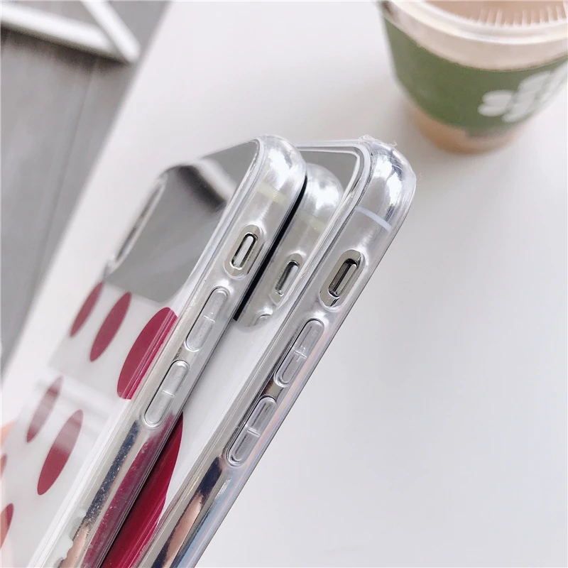 Зеркальный чехол для Iphone Xr 7 Xs Max роскошный мягкий с защитой от падения умный 2019 X 6s
