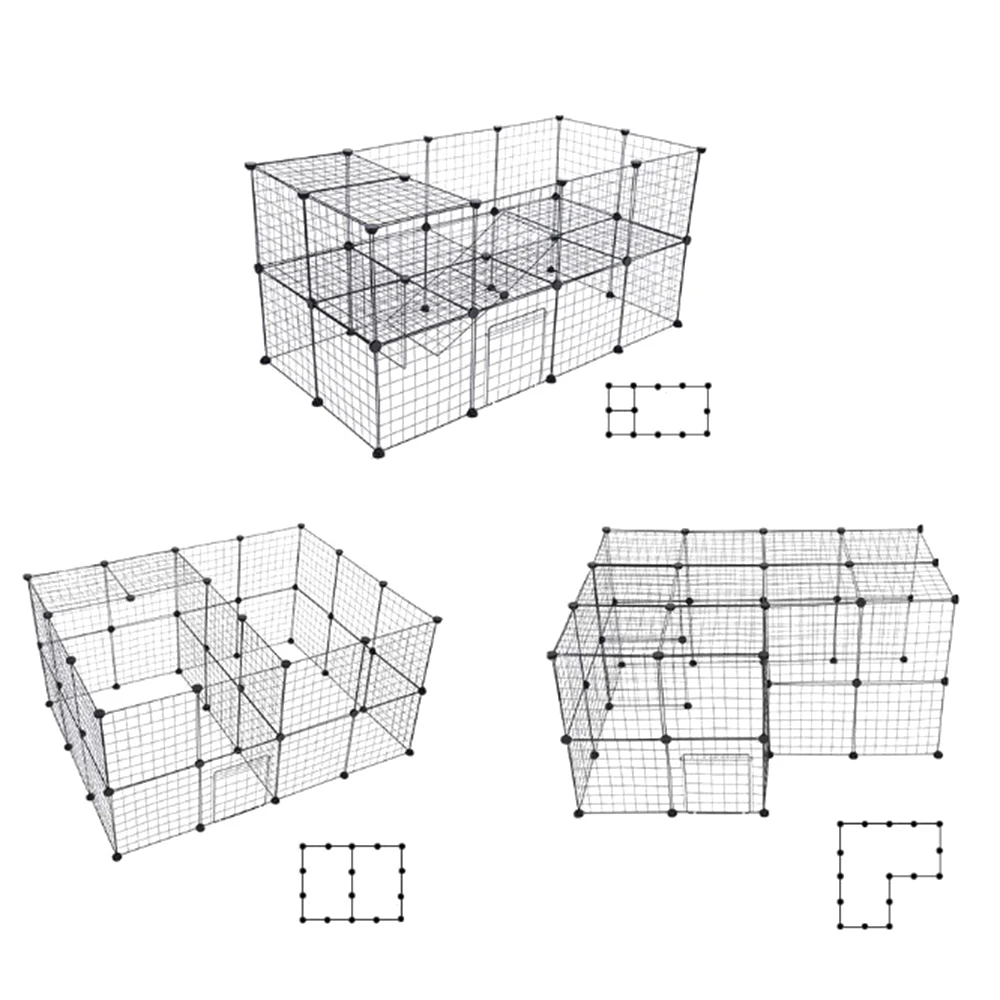 Прочный малая клетка для животных Портативный металлической проволоки Двор