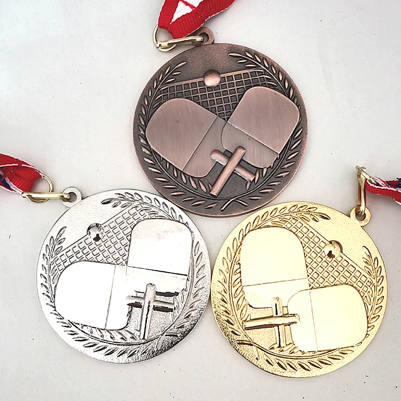 

Table Tennis medal School Sports Medal Gold Silver Bronze Motion, Honor Communication Ability/self-confidence Developing 6.8 cm
