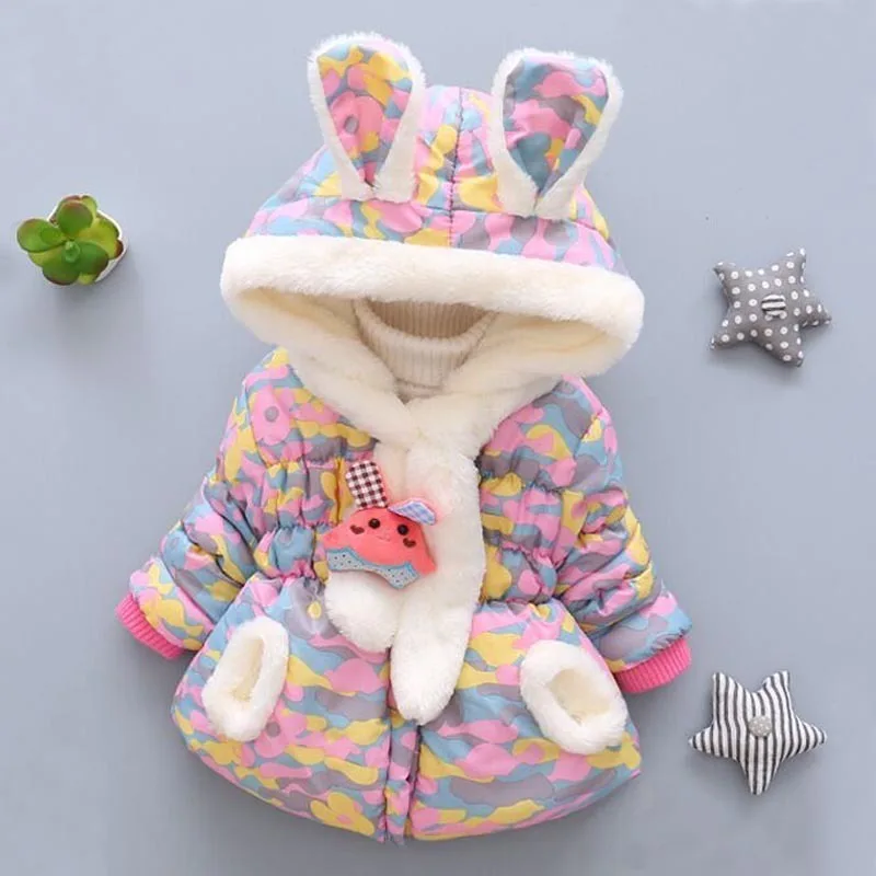 Зимняя куртка для девочек новинка 2019 Модная хлопковая зимняя Бархатная Одежда