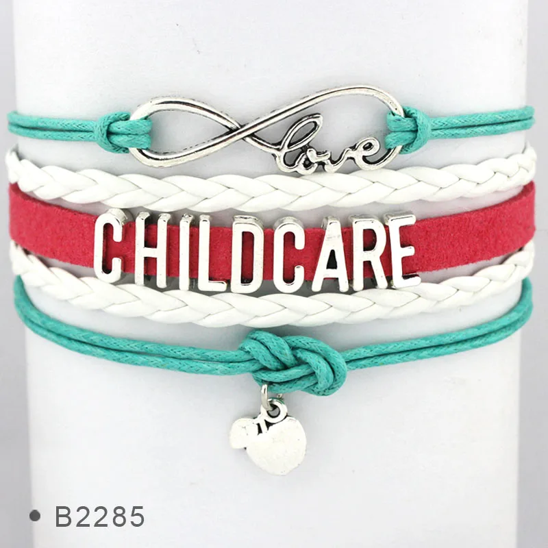 Кожаные браслеты Infinity Love Adopt мама папа ребенок усыновление ног забота о ребенке
