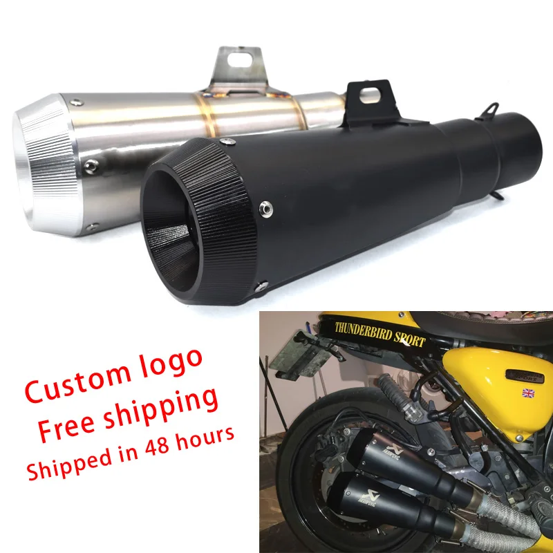Универсальный глушитель выхлопной трубы для мотоцикла ak GSR 600 CB650F GSXR750 CBR500RR ZX6R ER6N 51