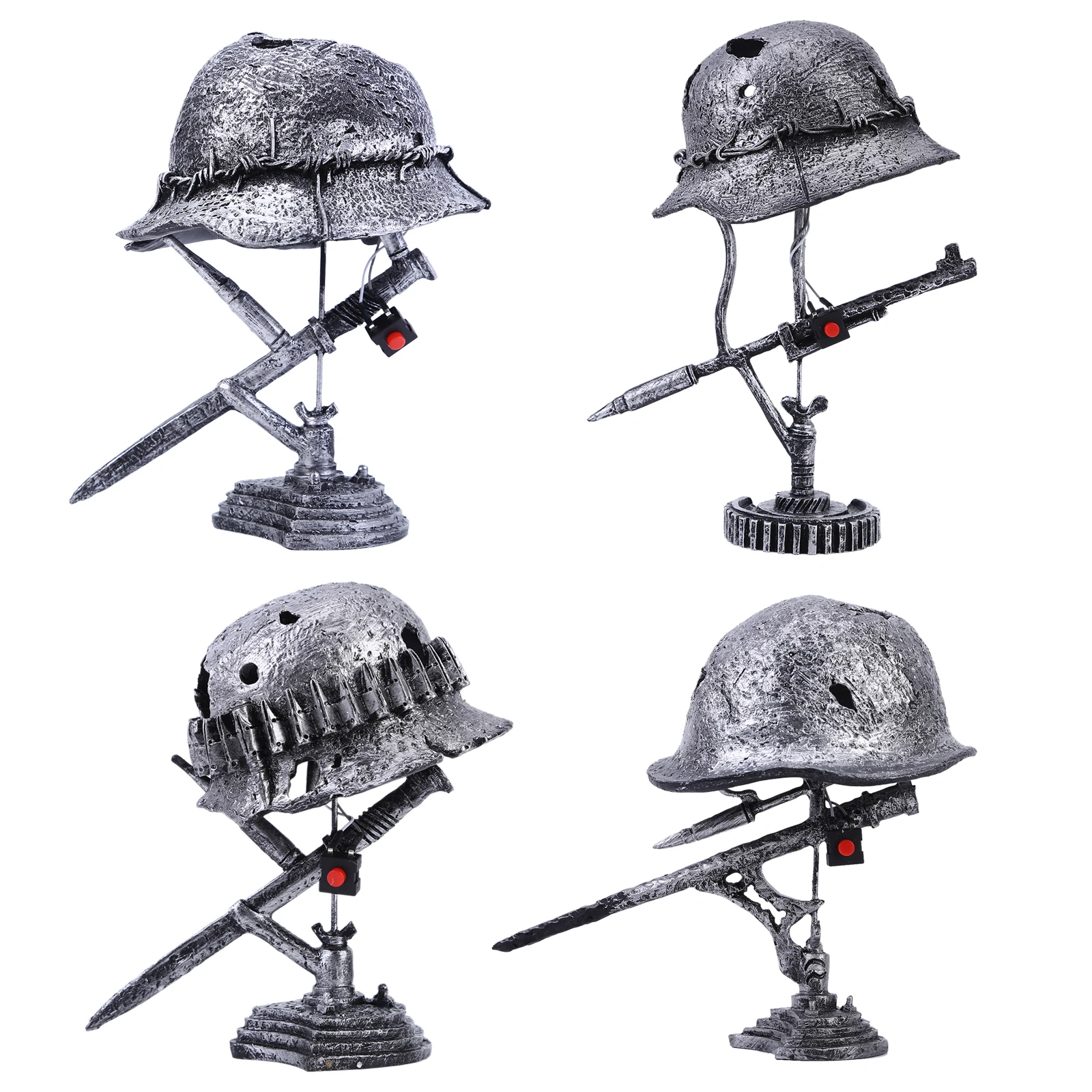 

War Relic Lamp Bayonets Bullets Battle Relic Made Office Decor Light for Bedroom Living Room Remember History Gift