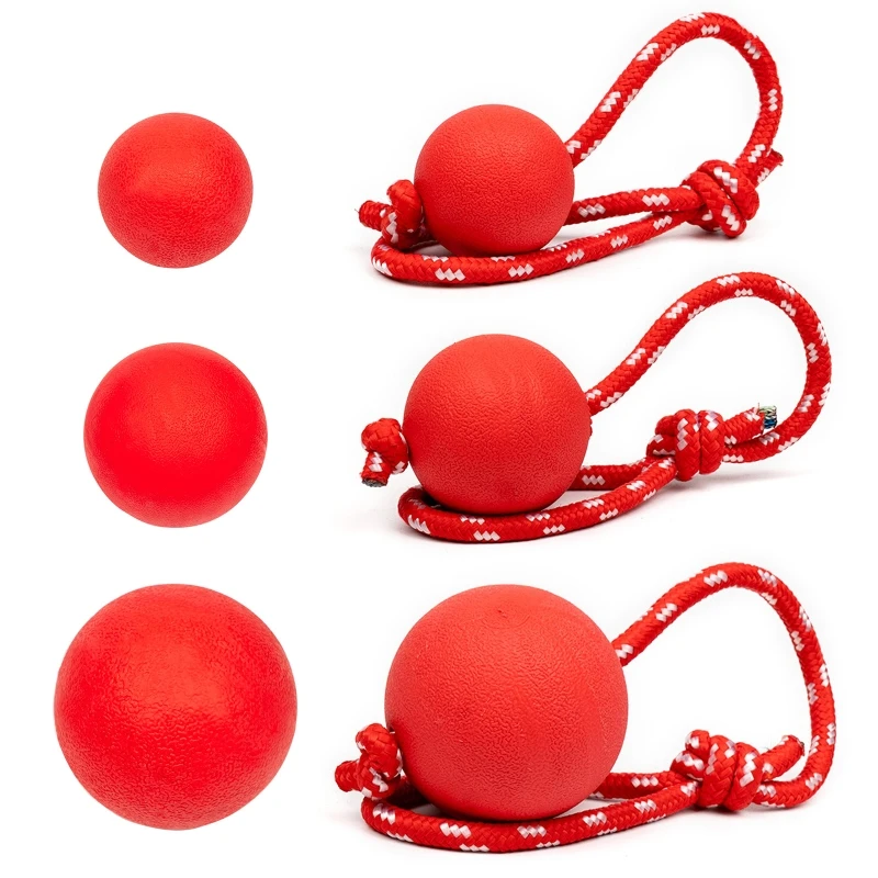 

Interactive Dog Rope Toy with Balls Chew Toys for Puppy Teething Grinding Teeth Relieve Anxiety Tough Tug-of-War Toys