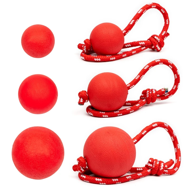 Interactive Dog Rope Toy with Balls Chew Toys for Puppy Teething Grinding Teeth Relieve Anxiety Tough Tug-of-War Toys