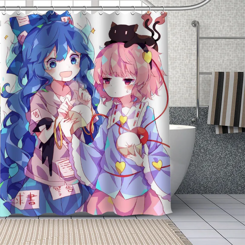 

Custom Anime Yorigami Shion Shower Curtain With Plastic Hooks Modern Fabric Bath Curtains Home Decor Curtains Custom Your Image