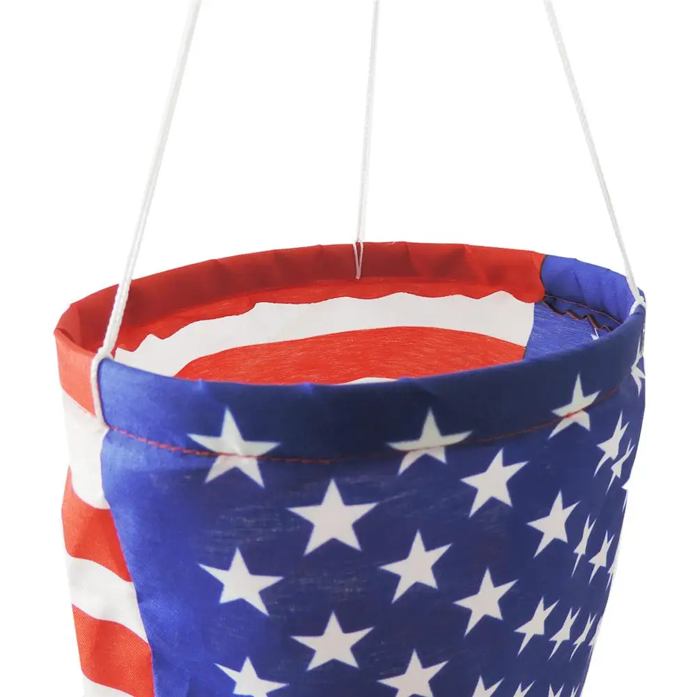 Американский флаг США Windsock вышитые звезды полосы с цветным принтом