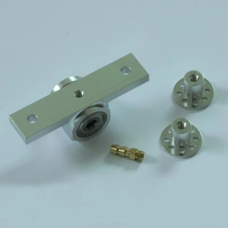 Bloque de plomada de aleaci&oacute;n de aluminio duradero con 2 asientos Base para Control remoto, modelos de barcos de velocidad de carreras, accesorios de eje de 5mm-0