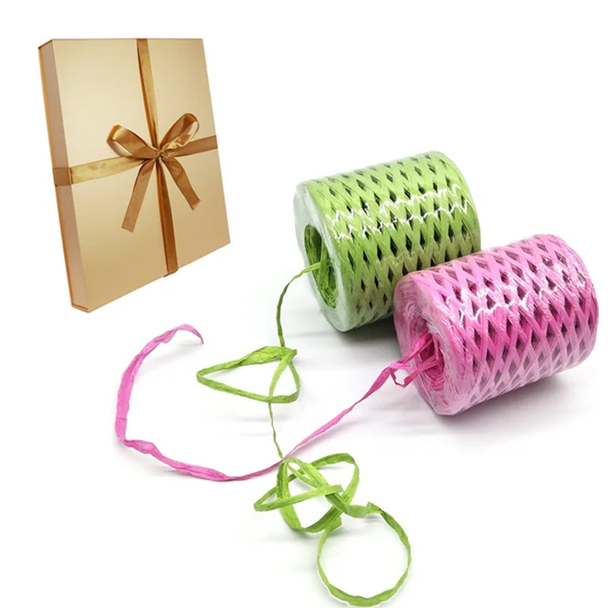 Натуральная кружевная веревка для упаковки подарочных коробок 200 м бумажная