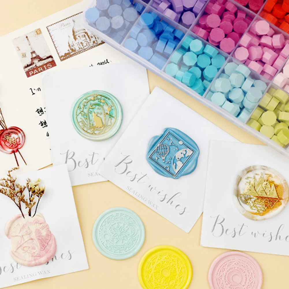 700 штук в штучной упаковке восьмиугольная сургучом бусины для свадебных