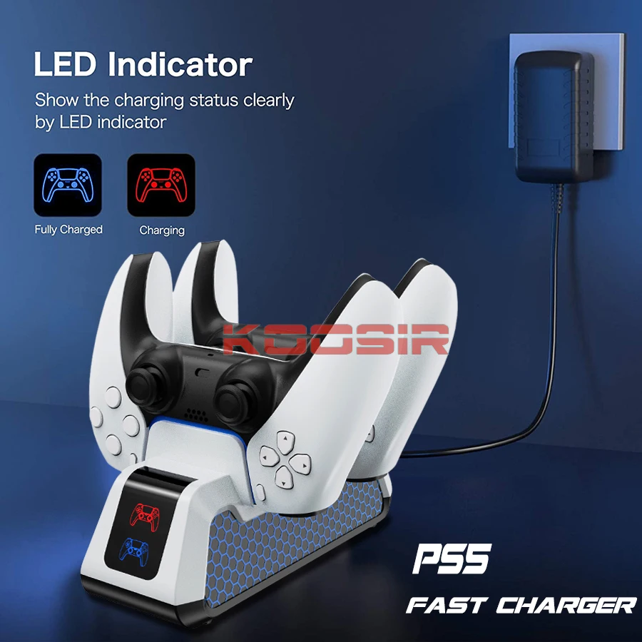 Новинка PS5 Оригинальное Беспроводное зарядное устройство для контроллера