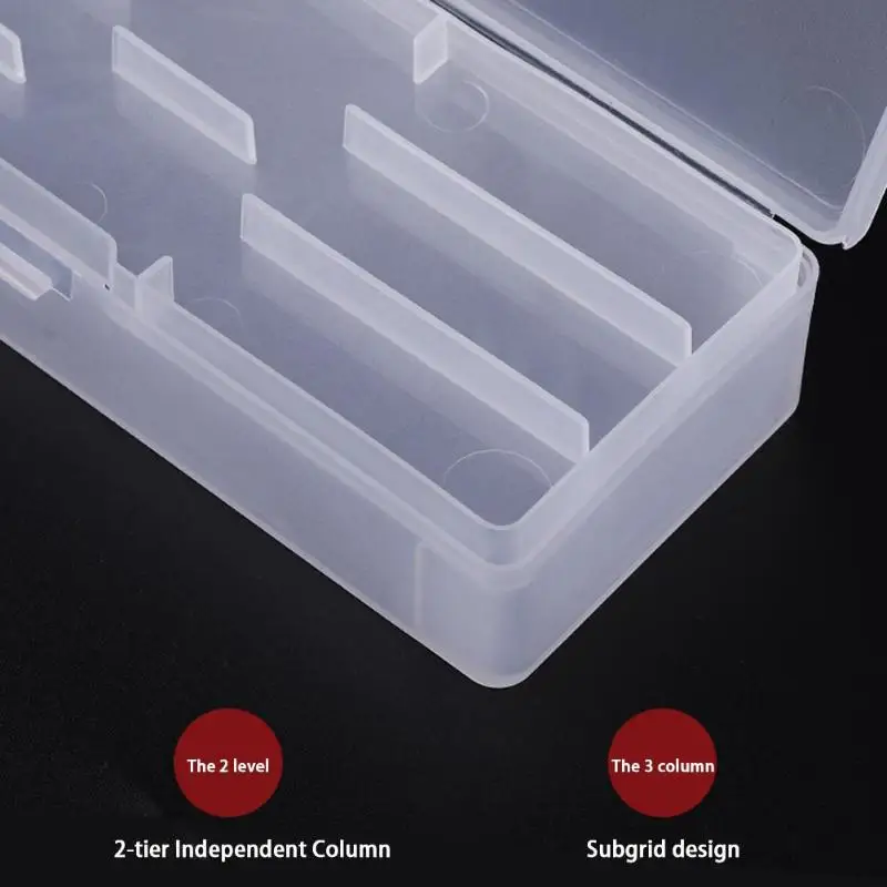 Прочный для маникюра ногтей коробка хранения инструментов моющийся