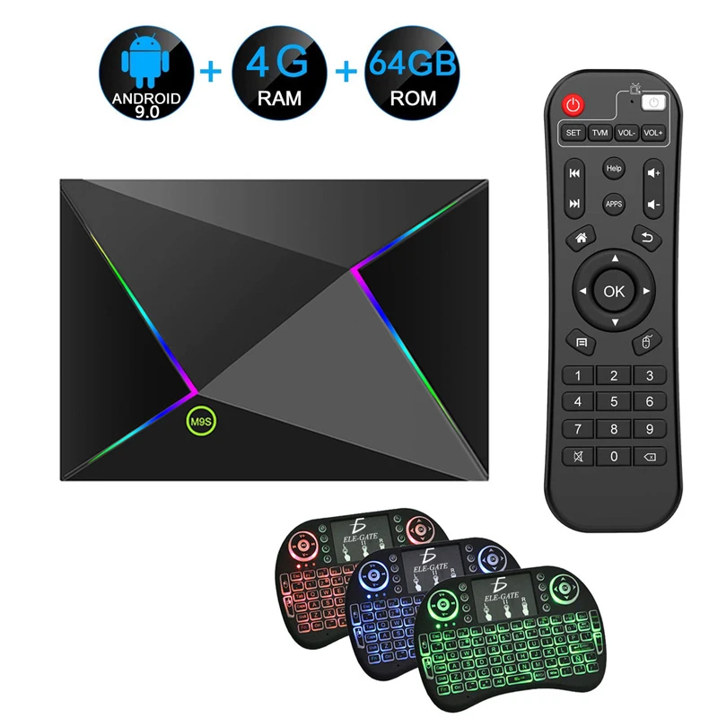 M9S Z8 Smart tv Box 6K Android 9 0 Allwinner H6 4 Гб ОЗУ 64 ПЗУ H.265 USB3.0 WiFi IP Youtube Netflix Google Play