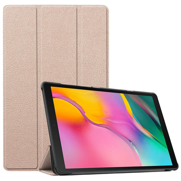 

FOR Three Fold Flat Leather Case Case For Samsung Tab A T290 T295 , Tab A S6 10.5 T860 T865 T280 T590 T595 Tab T285 Flip Case