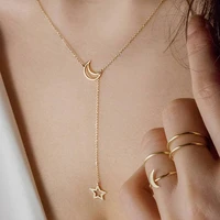 star moon necklace female summer 2021 new simple temperament clavicle chain tanabata valentines day gift for girlfriend jewelry