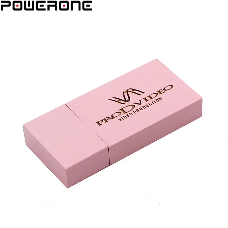 POWERONE 10 цветов (1 шт. Бесплатный Пользовательский логотип) USB 2 0 деревянный