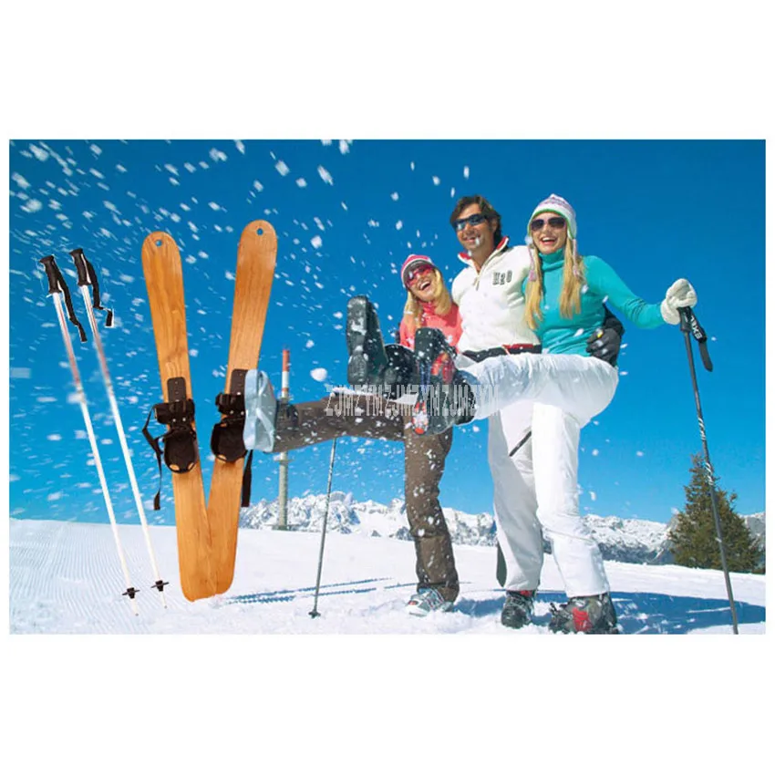 

110cm/125cm Outdoor Sport Solid Wood Snowboard Professional Skiing Board Deck Snowboard Sled Adult Children Ski board MS-002