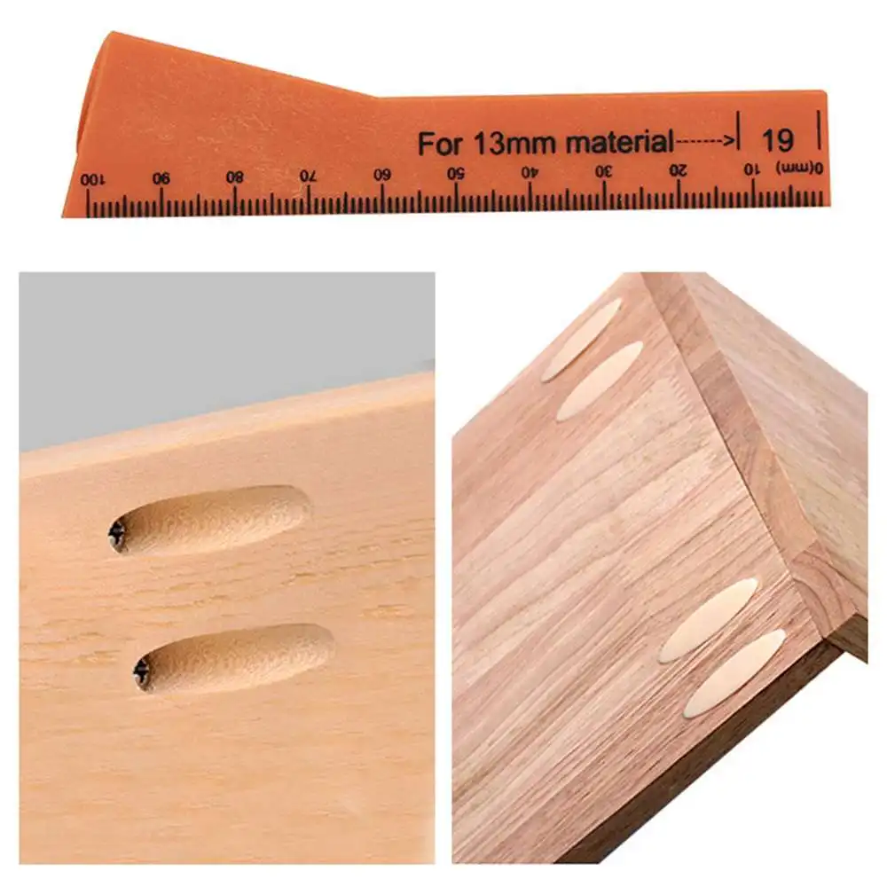 

Woodworking Hole Drilling Locator Oblique Hole Drilling Locator Hole Drilling Positioner Single Side 10.4*2.5cm