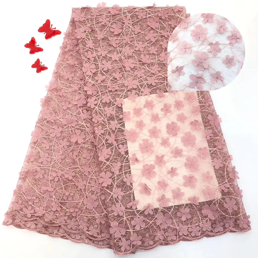 Горячая продажа 100% хлопок африканская сухая кружевная ткань нигерийская 2019