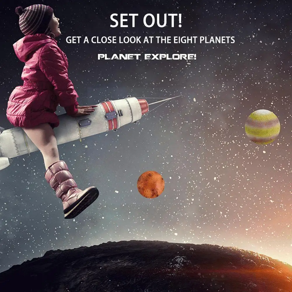 

Детская популярная емкость для восьми планет Солнечной системы для изучения научных подарков M7R4