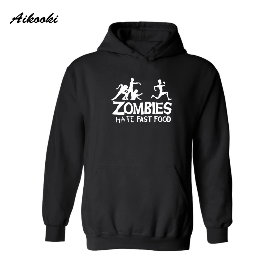 Модные брендовые дизайнерские толстовки с капюшоном надписью зомби и Hate Fast Fate
