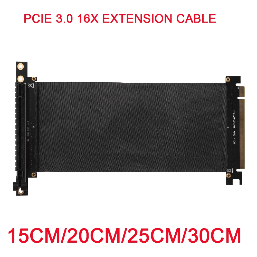 

High speed PC graphics card PCIE 3.0 16x extension cable flexible full speed extension cable vertical link for GPU 1U 2U chassis