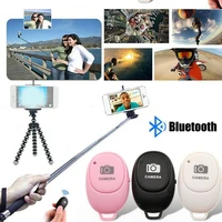 remote control bluetooth wireless selfie button clicker or android ios smartphones selfie artifact control camera shutter