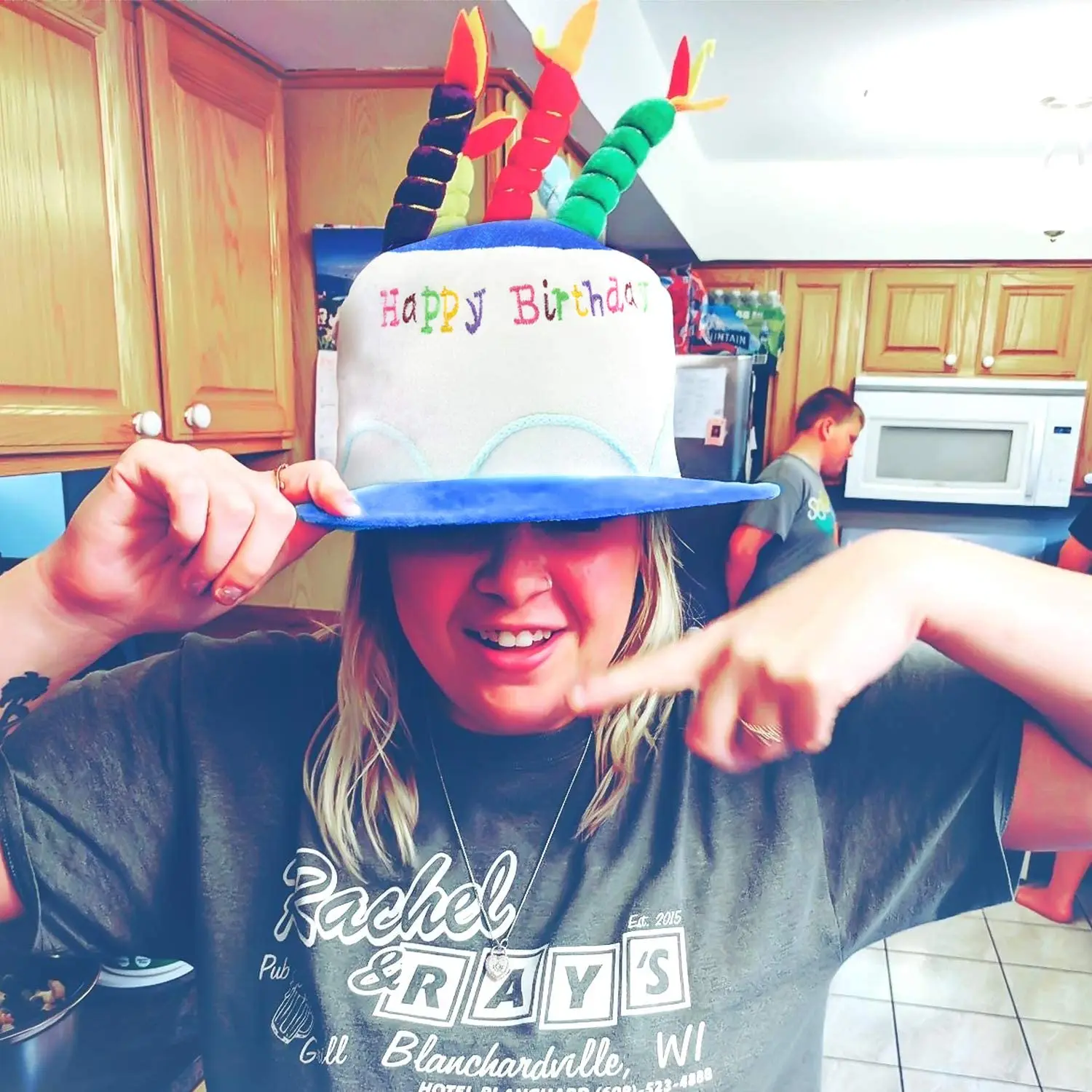 Плюшевые домашние тапочки с изображением счастливого шляпа-торт ко дню рождения