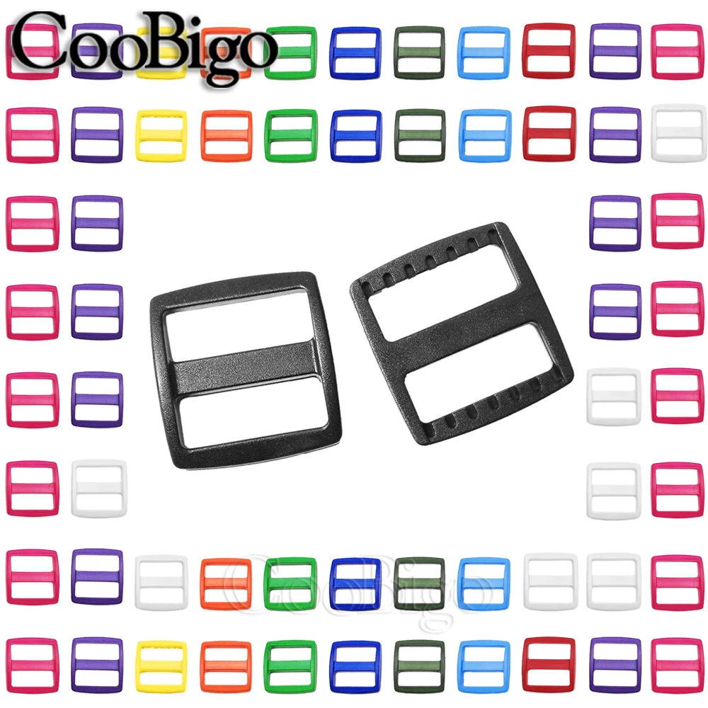 10 шт. трехскользящая пряжка-слайдер регулируемый пластиковый красочный 25 мм для