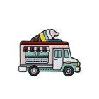 Творческий Мороженое брошь автомобиль симпатичного мороженого, штырь отворотом для девочек вечерние деним, брошь на застежке, друг для Vibe