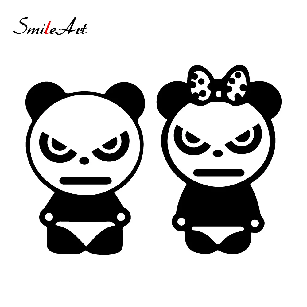 Бесплатная доставка наклейки в виде панды автомобильная дверь для стайлинга