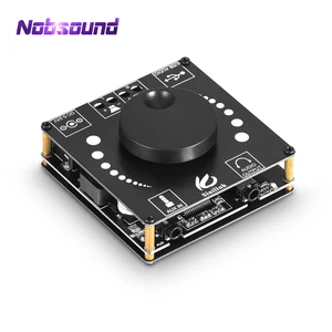 Цифровой мини-усилитель Nobsound Bluetooth 5,0, модуль, стереоприемник, настольный аудиоусилитель, музыкальный плеер с USB