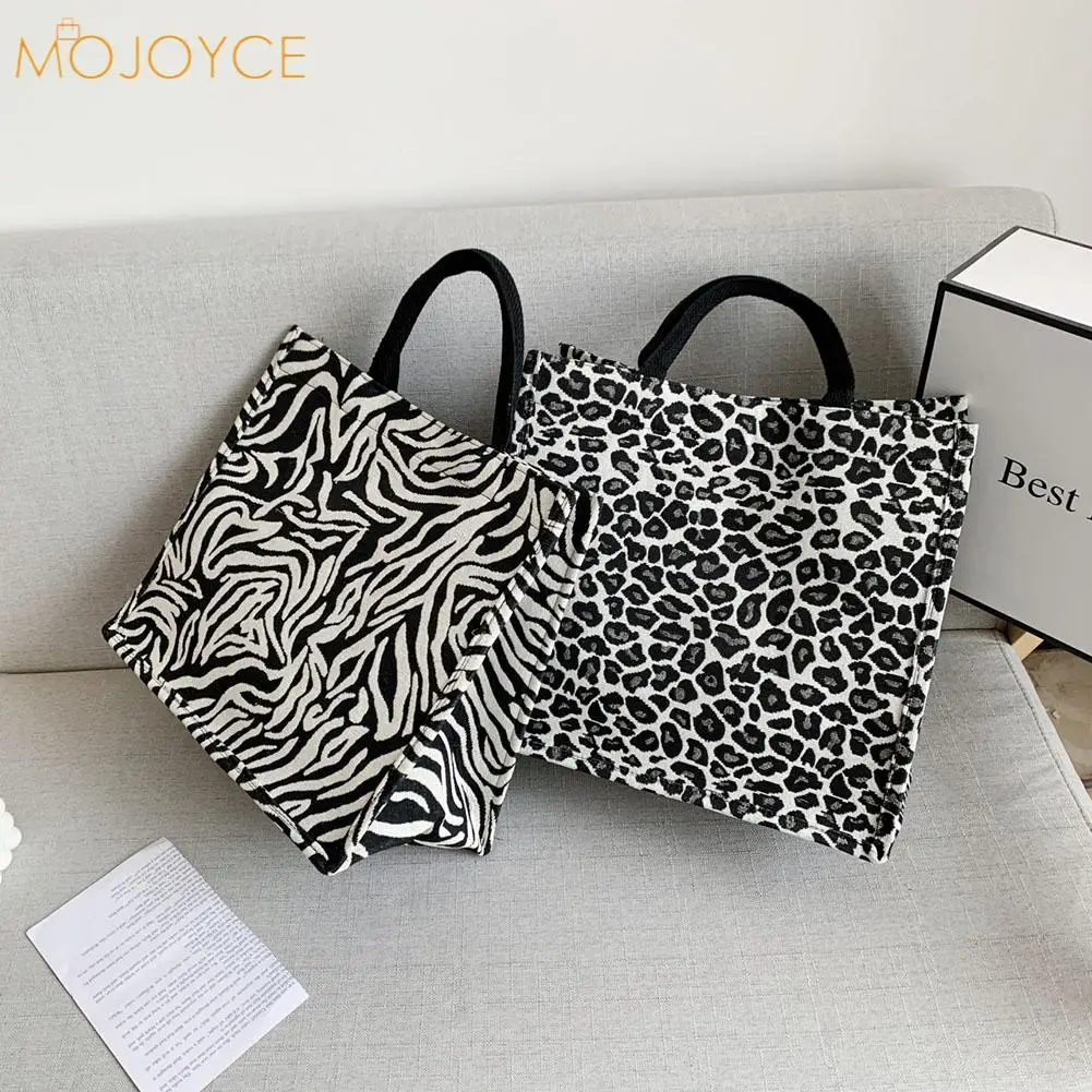 

2021 Women Printing Canvas Shopping Bag Fashion Ladies Large Capacity Tote Handbags Simple Art Bag Shoulder Bag