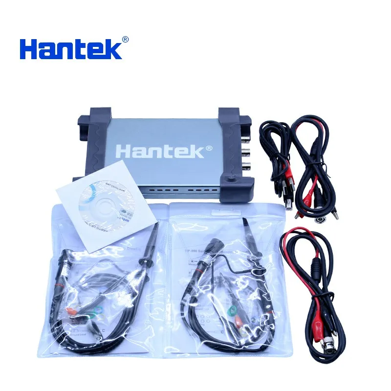 

Hantek PC USB Oscilloscope kit 4 Channel 70MHz 100MHz 200MHz 250MHz analog channels 1GSa/s PC Oscilloscope support Winows 7/8/10