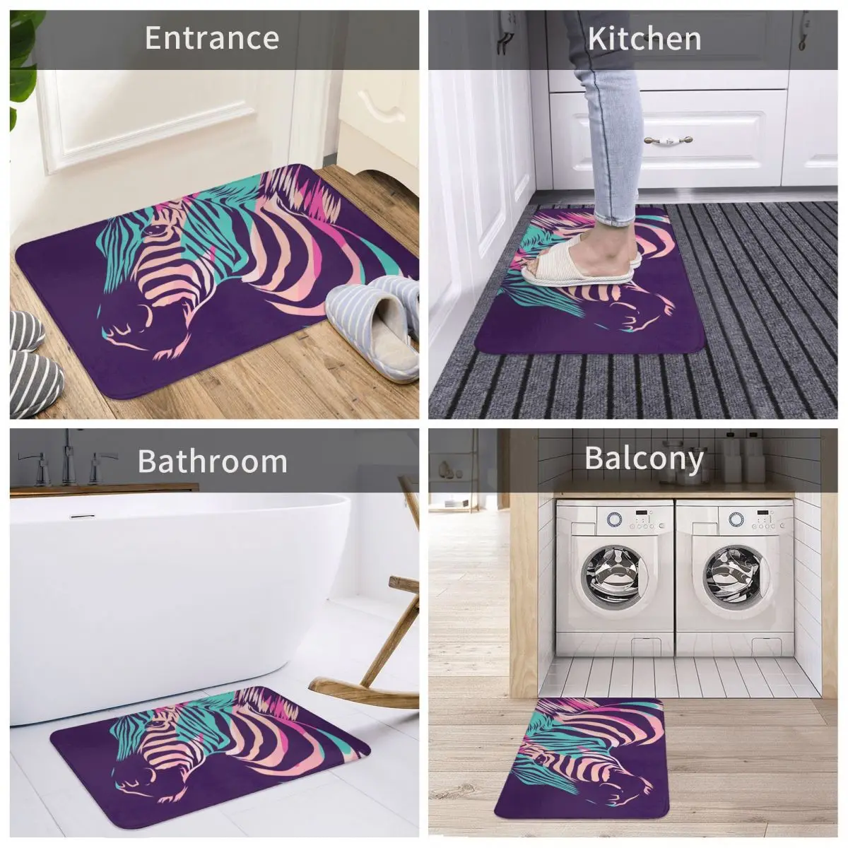 Напольный коврик для кухни цветные декоративные полосатые дверные коврики с