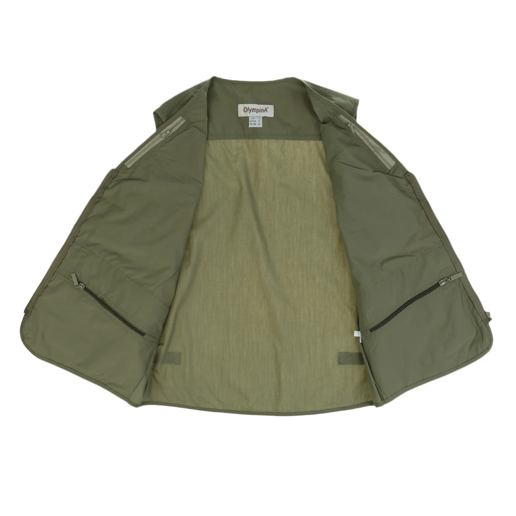 Men's Fishing Vest Photography Casual Waistcoat Multi Pockets Jackets Vests Outdoor | Спорт и развлечения