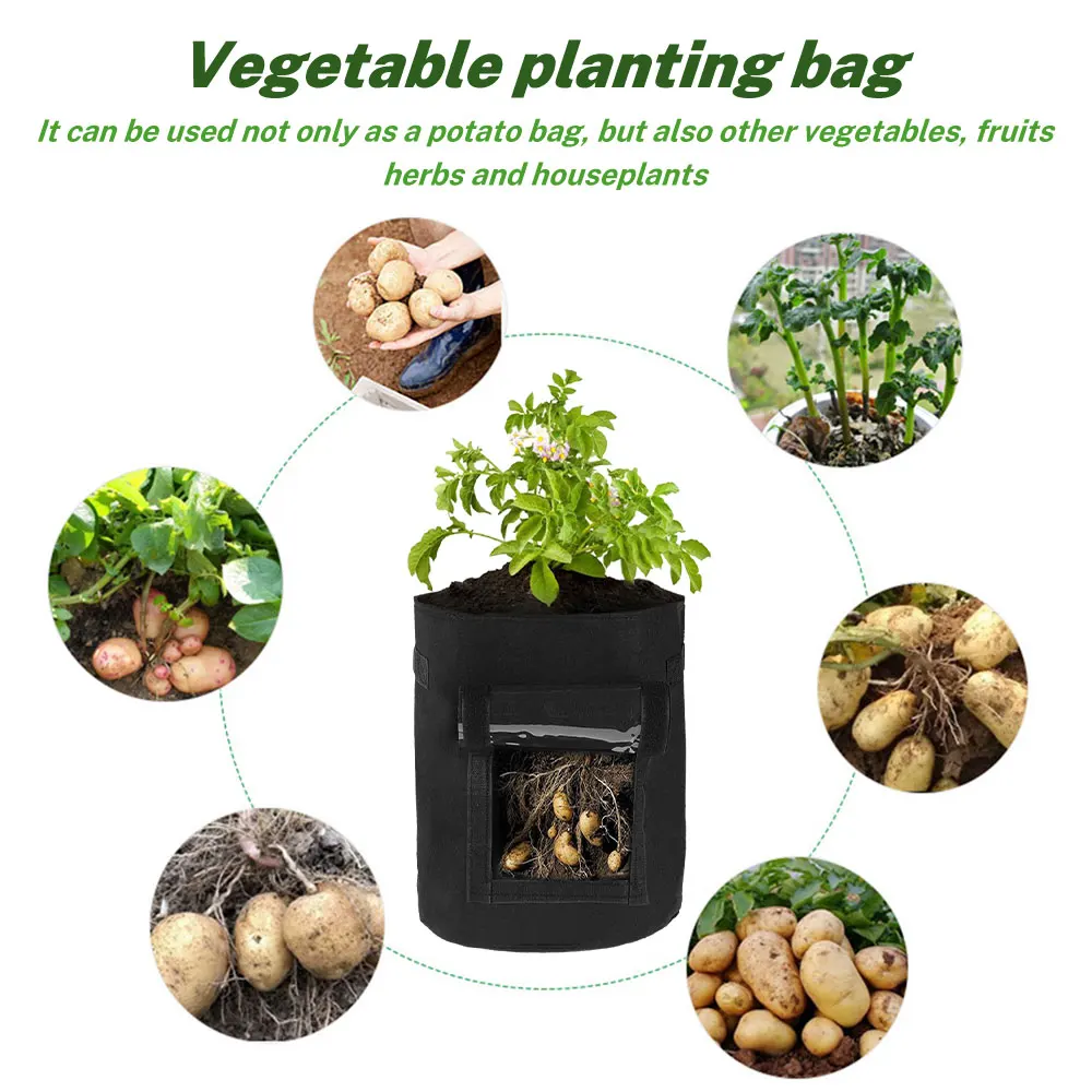 

Plant Grow Bags Potato Cultivation Planting Pot Home Garden Greenhouse Vegetable Growing Bags Seedling Pot Home Garden Tools