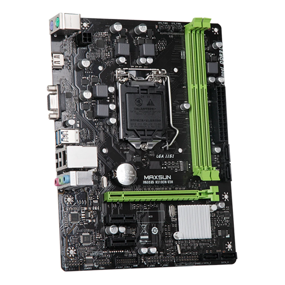 Оригинальный MAXSUN Challenger h310cm-v3h mATX Материнская плата Intel LGA1151 VGA HDMI двухканальный DDR3