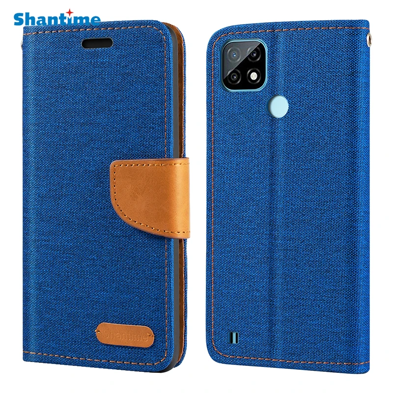 

Чехол-кошелек из кожи Оксфорд для OPPO Realme C21Y Realme C25Y с мягкой задней крышкой из ТПУ, магнитный чехол-книжка для OPPO Realme C25Y India