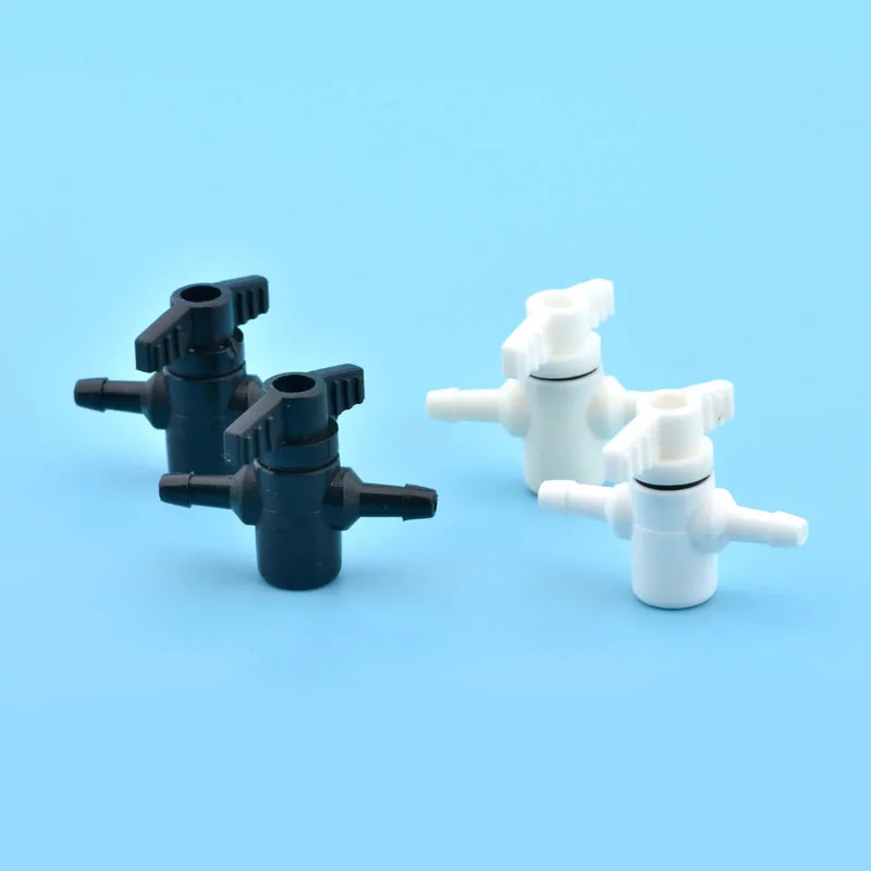 

8PCS Plastic 2 way ink valve two ways for Solvent UV printer Flora Xuli Roland aifa ink tube switch CISS system manual valve