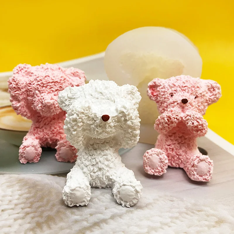 

Плюшевые силиконовая форма «Медведь» шоколадная форма для кекса, мусса, формочки для выпекания кексов, ароматерапия гипса клей смола пресс-...